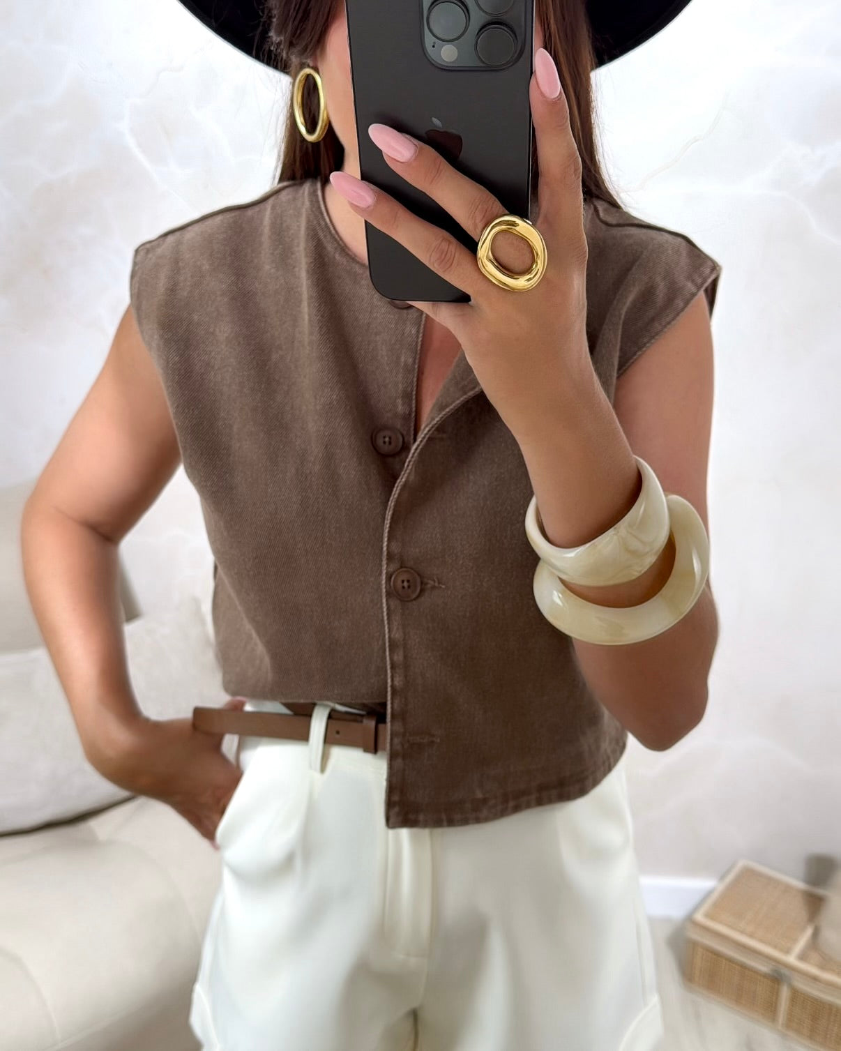 Veste sans manches Cafélia