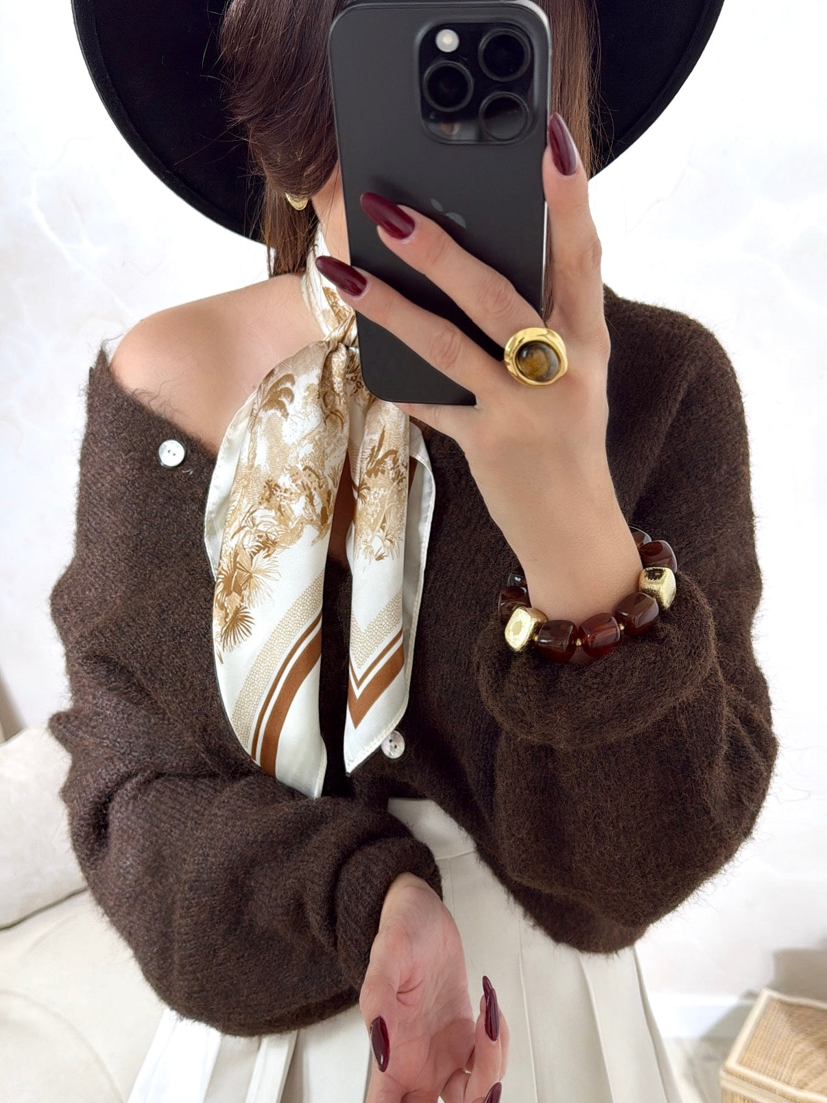 Gilet Victoire Marron