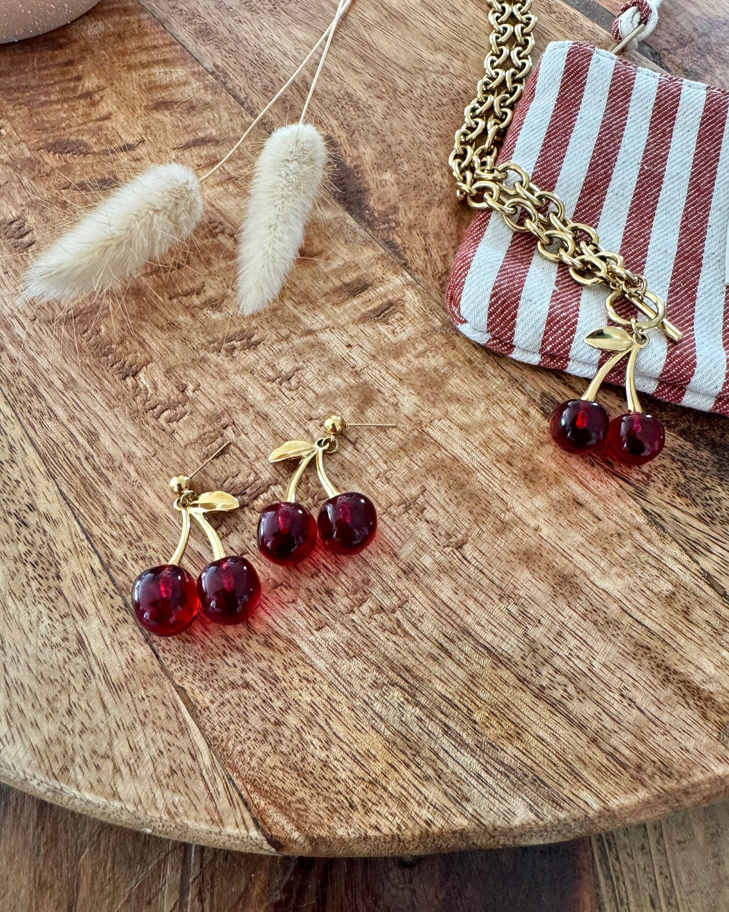 Boucles D’oreilles Cerise